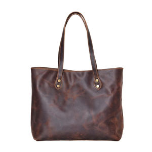 Wholesale Custom High Quality Genuine Leather <b>Tote</b> <b>Bag</b> Embossed Designer Women Handbag Private - Product Image 1