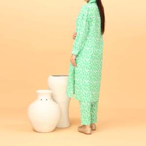 Conjuntos de mujer de seda con agarre estampado de 2 piezas Traje PW4107 - Product Image 1
