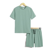 Nouvelles tendances estivales pour enfants : ensemble en tissu softshell uni à manches courtes, t-shirts pour garçons et filles, bébés, designs personnalisés, décontracté, 3-14 ans