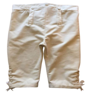 Regency Period Gentleman’s Breeches <b>Trousers</b> Napoleonic French Reproduction <b>White</b> Breeches <b>Trousers</b> - Product Image 1