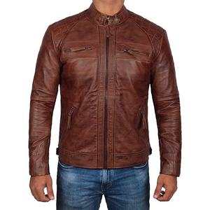 100% cuir véritable dernière conception hommes mode veste personnalisée lâche mode hommes veste en cuir - Product Image 1