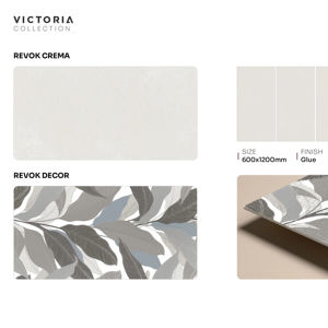 กระเบื้องพอร์ซเลนผิวเรียบกาวเหนียวพิเศษ ขนาด 600x1200 มม. กระเบื้องปูพื้นและผนังขนาดใหญ่ สำหรับใช้ภายในอาคาร - Product Image 1