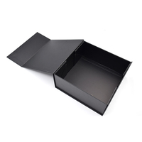 Couvercle magnétique Vente en gros Boîte rigide pliante de luxe avec aimant et logo personnalisé avec emballage en boîte noire Boîtes cadeaux
