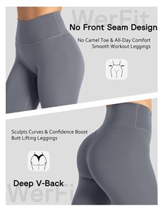 High-Waisted Ankle-Length Side-Panel Yoga Leggings Elastic Waist Yoga Leggings good sale leggings skinny fit - Product Image 4
