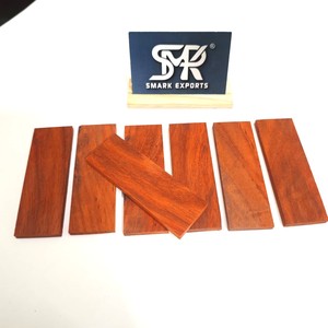 Plaquettes de manche de couteau en bois de sang premium, ébauches en bois dur exotique, matériau de manche personnalisé pour la fabrication de couteaux professionnels - Product Image 3