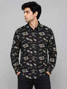 เสื้อเชิ้ตผู้ชายแขนยาวผ้าป๊อปลินย้อมเส้นด้าย ปกคอพับ ระบายอากาศได้ดี กันยับ ติดกระดุม พิมพ์ลายลำลอง สไตล์ธุรกิจ - Product Image 1