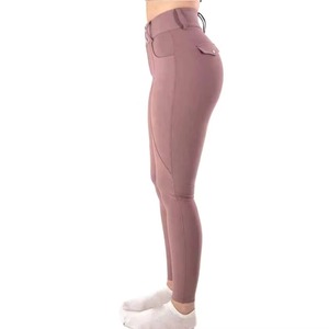 Vêtement technique de base pour femmes, en Spandex/Polyester, extensible dans les 4 sens, avec empiècements en mesh sur le devant, séchage rapide |   Chemise d'équitation en gros - Product Image 4
