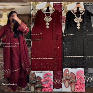 TOP PLAZZO - Traje Casual de Verano con Cintura Natural Recta, Estilo Vintage, Dupatta de Georgette Pesado con Bordado de Lentejuelas de 5mm, Ideal para Fiestas - Product Image 6