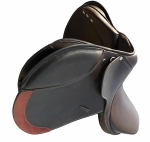 TI101OA072 Silla de montar inglesa personalizada para doma y salto, de cuero genuino, con estructura de madera y acero inoxidable, TRIDENT INTERNATIONAL INDIA - Product Image 2