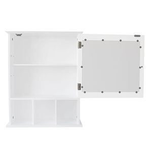 Spedizione Gratuita, Mobile da Bagno Bianco YJ con Una Porta e Tre Scomparti, Arredo Bagno di Qualità - Product Image 3