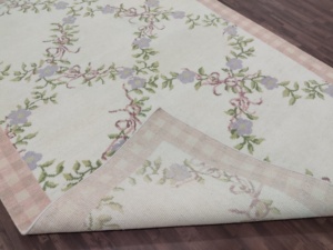 Alfombra Persa Abstracta de Lana Abusan, Tejida a Mano en Tonos Pastel |   Alfombra Vintage para Sala de Estar de 2x3 Metros |   1 pieza apta para mascotas y duradera - Product Image 2