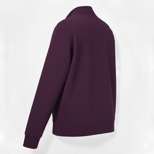 เสื้อสเวตเชิ้ตโอเวอร์ไซส์ผ้าฟลีซหนานุ่มแบบ OEM คอซิปครึ่งตัว ทรงหลวม ไหล่ตก 2 สี พร้อมฮู้ด แต่งลายปัก สไตล์ฮิปฮอป สำหรับผู้ชาย เหมาะสำหรับฤดูหนาว - Product Image 5