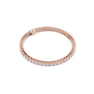 Pulsera de Diamantes Cultivados en Laboratorio, Corte Brillante de 6.37 CT, Cuatro Puntas, 7 Pulgadas, Chapada en Oro de 18K/14K/10K/925, Plata, para Mujer, Boda - Product Image 6