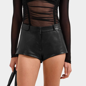 Latest Design Customized Women Leather Shorts Wholesale Wear Women Shorts Lightweight Leather Shorts for Sale in <b>low</b> Price - Product Image 1