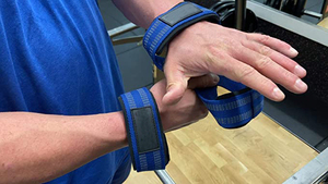 Correas de levantamiento de pesas Geo Brother Co para gimnasio, de alta elasticidad, portátiles, para hombres, diseño de figura 8, de algodón, con hebilla. - Product Image 2