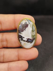 Lot en gros de pendentifs et breloques ovales en agate d'arbre 100% naturelle, faits à la main, de haute qualité, avec rainures, au meilleur prix - Product Image 4