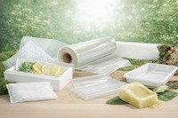 Isolation agricole en mousse composite de perles de PBAT, PLA et amidon de maïs, blanche, de qualité alimentaire, biodégradable, compostable, certifiée BPI, pour produits