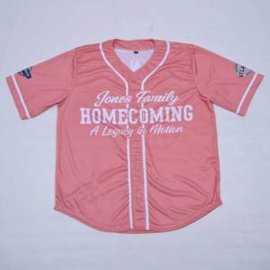Maillots de sport de qualité supérieure, style rose, boutons spéciaux, vêtements de sport personnalisés, maillot de baseball unisexe sur mesure, couture personnalisée - Product Image 5