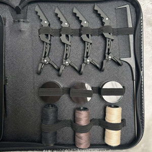 Kit professionnel d'outils métalliques noirs pour extensions de cheveux, pour l'installation et le retrait, large application - Product Image 4
