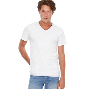 T-shirt en coton gris uni pour homme, coupe classique, col rond, manches courtes, style décontracté, jersey tricoté, teinture unie - Product Image 3