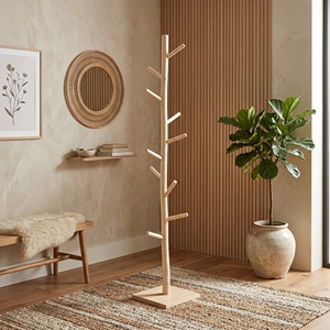 Perchero Decorativo de Madera de Teca con Ramas Naturales, Colgador de Ropa Artesanal Premium Balinés de Lujo para Recibidor - Product Image 2