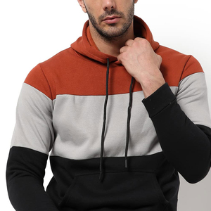 Vente en gros : Nouveau sweat à capuche multicolore tendance pour homme, coupe ample, avec logo personnalisé, en polaire vintage et poches - Product Image 5