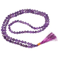 Japa Mala en Agate 108 Perles Gravées, Style Feng Shui, pour Prière, Yoga, Méditation, Outil de Puissances Psychiques, Guérison Énergétique, Cadeau
