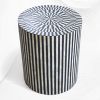 Table basse en os incrusté, forme personnalisée, design Art Déco, salon