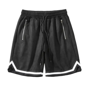 Wholesale Men's Casual Solid Vintage Eco-Friendly Anti-Wrinkle 100% Cotton Custom Logo Breathable Sport Shorts - Product Image 5