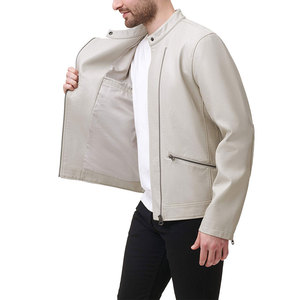 Mens New Fashion Racing Leather <b>Jacket</b> Premium Comfortable Full Sleeves Genuine Leather Hooded Collar Winter Front <b>Heated</b> - Product Image 5