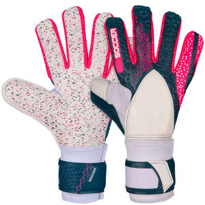 Guantes de Portero de Fútbol Antideslizantes Personalizados de Fábrica, Material PU Profesional, Protección para Dedos y Pulgar, Cierre de Gancho y Bucle - Product Image 1