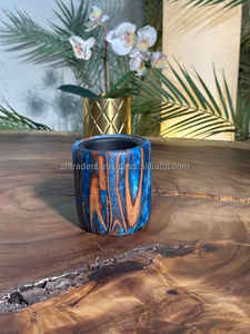 Quemador de Bukhoor de madera de Acacia de resina epoxi de lujo moderno, soporte de Oud hecho a mano Premium para fragancia de decoración del hogar, regalos de Festival árabe - Product Image 3