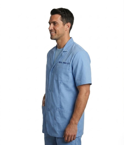Bata de Laboratorio para Médicos de Hospital, Bata Personalizada para Hombre, Bata de Laboratorio Médica de Manga Corta para Hombre, Bata de Laboratorio para Médicos, Enfermeros y Estudiantes de Medicina - Product Image 4