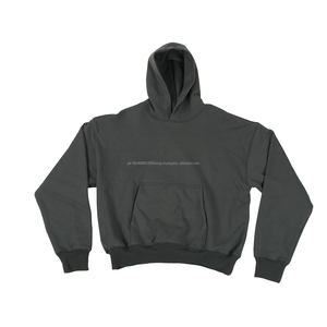 เสื้อฮู้ดดี้คุณภาพสูง 500gsm ทรงโอเวอร์ไซส์ สำหรับงานพิมพ์พัฟฟ์ แบบสั่งทำพิเศษ ทรงหลวมไหล่ตก ตัดเย็บทรงบ็อกซี่ น้ำหนักมาก เหมาะสำหรับฤดูหนาว - Product Image 1