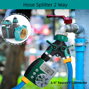 EXW Price Water Splitter <strong>2</strong> <strong>Way</strong> Heavy Duty 3/4&quot; Garden <strong>Hose</strong> Splitter Y <strong>Way</strong> <strong>Connector</strong>