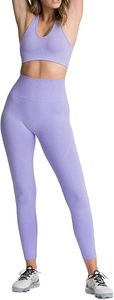 Ensemble de vêtements de sport pour femmes, leggings côtelés élégants à taille haute avec soutien-gorge de sport sans couture confortable, idéal pour le yoga, la gym et l'entraînement - Product Image 2
