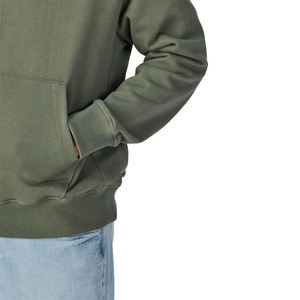 Sudadera con Capucha Oversize Unisex de Algodón French Terry de Color Liso, Estilo Casual, para Otoño, Ajuste Regular, con Bolsillos, de Tejido Grueso - Product Image 5