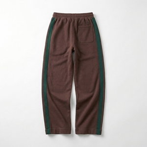 กางเกงวอร์มลายทางสีน้ำตาลเขียว |   กางเกงจ็อกเกอร์แบบมีแผงข้างตัดกัน |   กางเกงวอร์มสตรีทแวร์ทรงโอเวอร์ไซส์ |   ผู้ผลิต OEM ตามสั่ง - Product Image 2