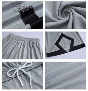 ชุดฟุตบอลยูนิเซ็กซ์แบบใหม่ ระบายอากาศได้ดี เหมาะสำหรับฤดูร้อน สามารถสกรีนชื่อได้ ผลิตจากโพลีเอสเตอร์ 100% แห้งเร็ว ลายพิมพ์ด้านหน้า - Product Image 4