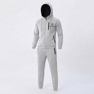 Men Trendy Tracksuit Set for Sports Casual Fashion Stylish <b>Zip</b>-<b>Up</b> <b>Jacket</b> and Matching Pants Comfortable Breathable - Product Image 1