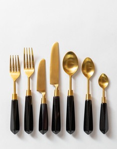 Juego de Cubiertos de Oro de Lujo para Banquetes, Bodas, Restaurantes, Venta al por Mayor, Exportación Profesional - Product Image 3