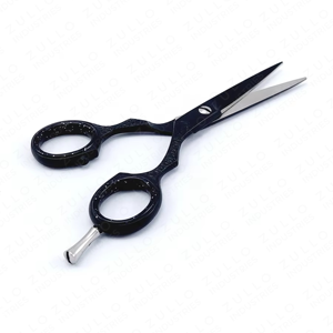 Ciseaux de coiffure professionnels 5,5 pouces, ciseaux de barbier avec lames ultra-affûtées et inserts pour les doigts amovibles - Product Image 5