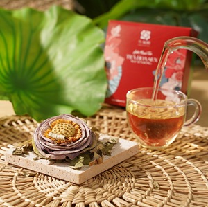 ชาดอกบัวแห้งธรรมชาติ ชาสมุนไพรดอกบัวทั้งดอก - Product Image 3