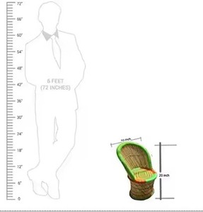 Wholesale Handicraft Natural <b>Bamboo</b> Midcentury Eco-Friendly Durable Armchair Living Room Garden Courtyard Outdoor Furniture - Product Image 6