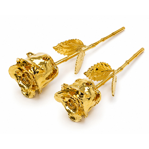 Rose en or 24 carats de luxe, fleur naturelle trempée dans l'or, rose éternelle, cadeau pour la Saint-Valentin, cadeau pour la fête des mères, décoration romantique pour mariage, décoration pour la maison - Product Image 1