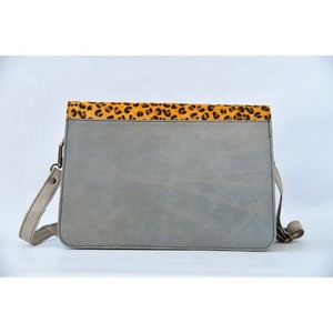 Fashion Designed Simple Full grain <b>soft</b> real <b>Leather</b> crossbody phone case purse wallet pouch with shoulder strap - Product Image 5