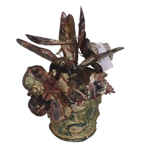 Pot de fleurs en fer forgé fait main, décoration moderne pour jardin et maison, utilisation extérieure, best-seller, décoration idéale - Product Image 3