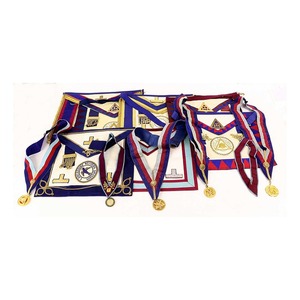 Delantal de francmasón OEM con flecos de terciopelo azul, diseño ceremonial premium, venta al por mayor de fábrica para la Logia Azul - Product Image 6