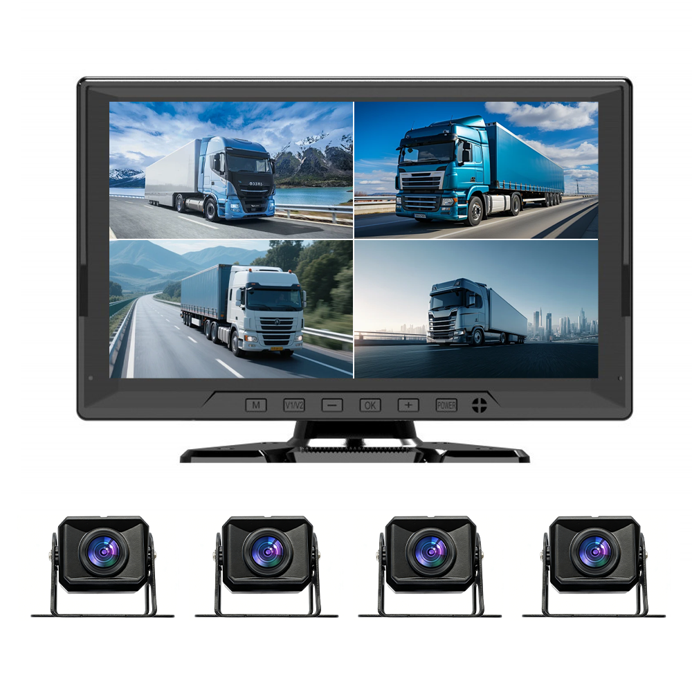 Black 10.1in Display + 4camera