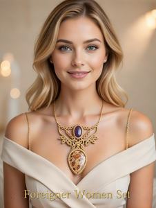 สร้อยคอไม้ไผ่ถักแบบมาคราเม่ประดับอเมทิสต์และแจสเปอร์ ศาสนาพุทธ เครื่องประดับหินธรรมชาติเพื่อการบำบัด HARI OM CREATIONS ขายส่งจากไจปุร์ - Product Image 2